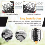 Bicicleta eléctrica plegable portátil Costway 16 con motor sin escobillas de 650 W de pico