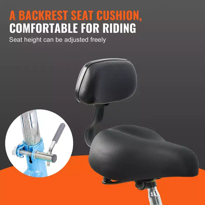 VEVOR Triciclos para adultos, bicicleta de 7 velocidades, triciclos para adultos, bicicletas de tres ruedas de 20 pulgadas, bicicleta de crucero de acero al carbono con cesta y asiento ajustable