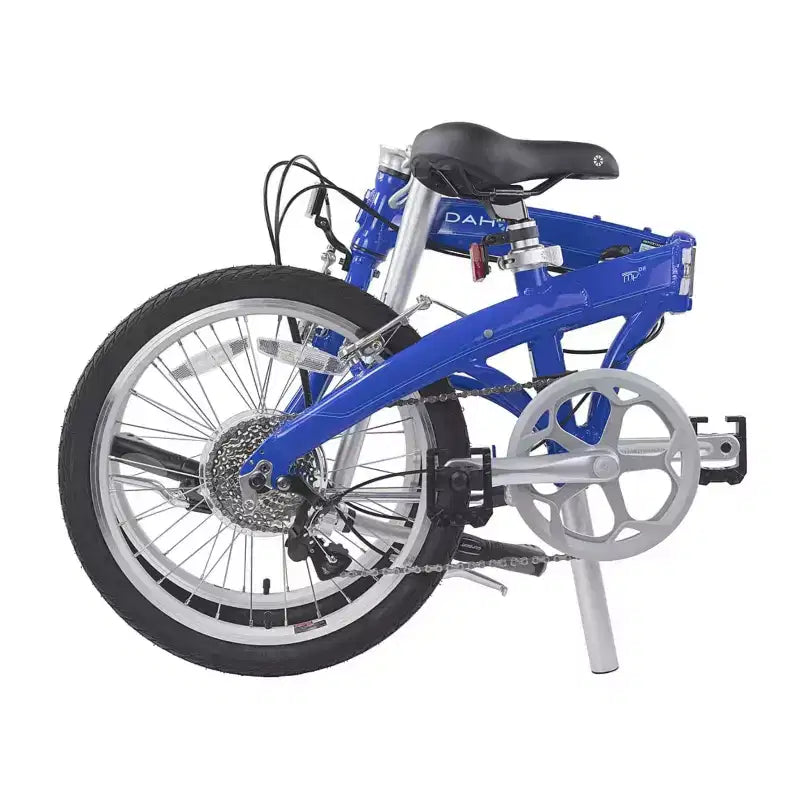 Bicicleta plegable Dahon MU D8 con frenos en V Dahon personalizados (cobalto brillante)