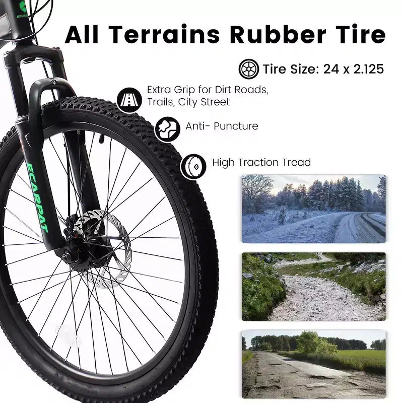 Robusto cuadro de acero para adultos, para ir al trabajo, viajar y ciclismo todoterreno