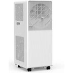 Acondicionador de aire portátil Garvee de 14000 BTU, panel de control fácil y moderno en blanco, enfriamiento de bajo consumo para habitaciones grandes y oficinas en casa