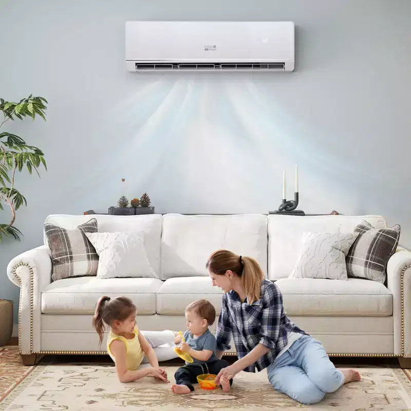 Costway 18000 BTU Mini Split Aire Acondicionado y Calefactor 25 SEER2 Unidad de CA 208-230V