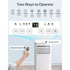 Aire Acondicionado Portátil ZAFRO de 8,000 BTU, Aires Acondicionados para Habitaciones de hasta 32,5 m², Portátil para Casa/Oficina/Dormitorios, Blanco