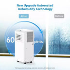 Acondicionadores de Aire Portátiles 10000 BTU, Unidad de AC de Eficiencia Energética con Control Remoto