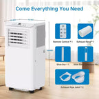 Acondicionadores de Aire Portátiles 10000 BTU, Unidad de AC de Eficiencia Energética con Control Remoto