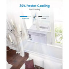 Aire Acondicionado de Ventana de 5000 BTU - Pequeño Aire Acondicionado Refrigera 150 Sq.Ft