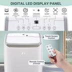Aire acondicionado portátil de 14000 BTU, enfría hasta 70 m², unidad de CA portátil con deshumidificador