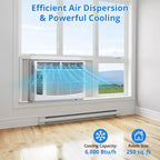 Acondicionadores de Aire de Ventana de 6000 BTU - Hasta 250 Sq.Ft. Unidad de Ventana de Aire Acondicionado de 115V Con Control Remoto
