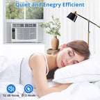 Acondicionadores de Aire de Ventana de 6000 BTU - Hasta 250 Sq.Ft. Unidad de Ventana de Aire Acondicionado de 115V Con Control Remoto