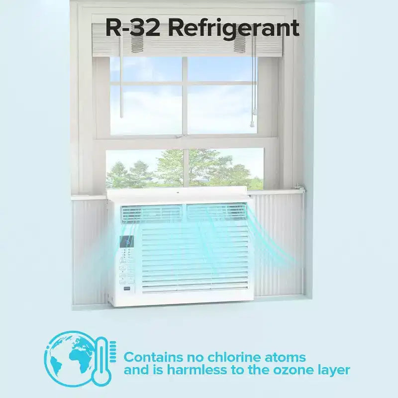 ZAFRO 5.000 BTU Pequeño Aire Acondicionado de Ventana Enfría hasta 14 m² con Ultra Silencioso, Tamaño Compacto, Filtro Lavable, Control Remoto