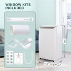 Aire acondicionado portátil de 12,000 BTU para habitaciones de hasta 51 m², aire acondicionado/deshumidificador/ventilador 3 en 1