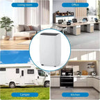 Aire acondicionado portátil de 12,000 BTU para 550 pies cuadrados, unidad de CA 3 en 1 con modos de refrigeración/deshumidificador/ventilador