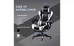 Silla ergonómica para videojuegos con soporte lumbar Diseño elegante de carreras