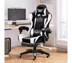 Silla ergonómica para videojuegos con soporte lumbar Diseño elegante de carreras
