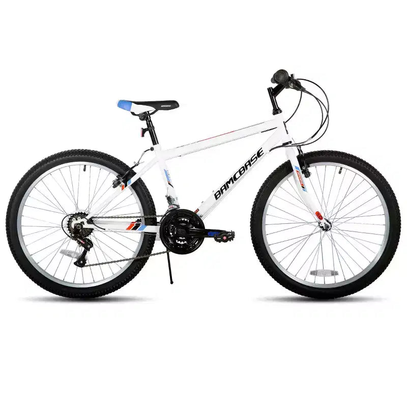 Bicicleta de montaña BAMCBASE 24 26, 18 velocidades, cuadro de acero de alto carbono, ciclismo deportivo MTB para adultos