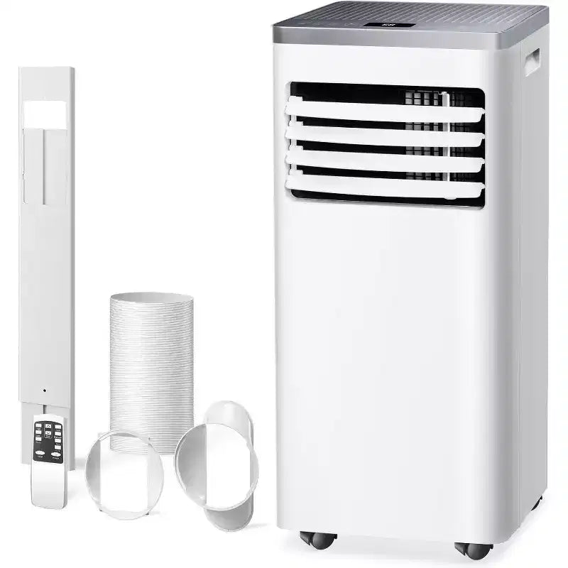 ZAFRO Portable Air Conditioner,AC Unit for Bedroom Room Garage RV, 24H Timer/Remote Control/2 Speeds/LED Display