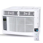 Aire Acondicionado de Ventana de 8000 BTU, Unidad de Aire Acondicionado de Ventana Ultra Silenciosa para Habitaciones de hasta 350 pies cuadrados