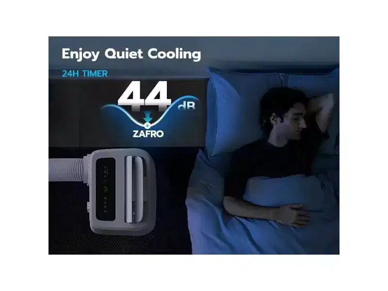 Aire Acondicionado Portátil ZAFRO con WiFi, 44dB Ultra-Silencioso, R32 Ecológico, Enfriamiento Rápido en 30s, No Requiere Drenaje