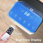 Aire Acondicionado Portátil, 8000 BTU, 3 Modos y 2 Velocidades con Control Remoto, Temporizador de 24H para Dormitorio/Oficina, Blanco