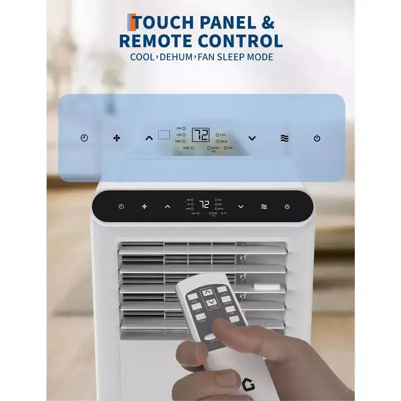 Aires acondicionados portátiles de 10000 BTU, unidades de aire acondicionado portátiles 3 en 1 para habitaciones con deshumidificador, aire acondicionado silencioso para habitaciones que enfría hasta 42 metros cuadrados.