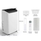 Aire acondicionado portátil de 14000 BTU, enfriamiento rápido 70 m², aire acondicionado de piso portátil 3 en 1 con enfriamiento, deshumidificación y ventilador