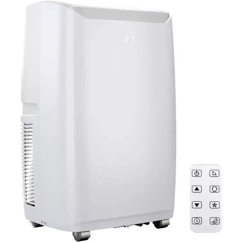 Aire acondicionado portátil de 14000 BTU, enfriamiento rápido 70 m², aire acondicionado de piso portátil 3 en 1 con enfriamiento, deshumidificación y ventilador