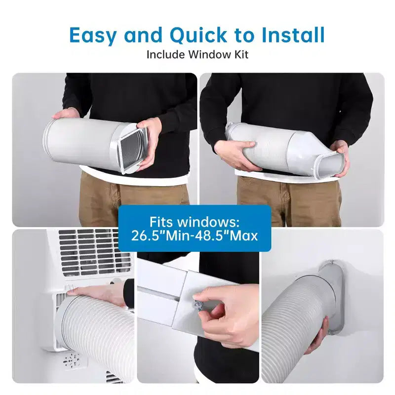 Aire acondicionado portátil de 15,000 BTU, aire acondicionado portátil con enfriamiento integrado, deshumidificador y ventilador. Enfría hasta 850 pies cuadrados en dormitorio, oficina, cocina.