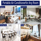Aire Acondicionado, Aire Acondicionado Portátil de 12000 BTU con Modos de Deshumidificador y Ventilador, Enfría Habitaciones de hasta 65 m², Unidad de Aire Acondicionado de Suelo para Habitaciones