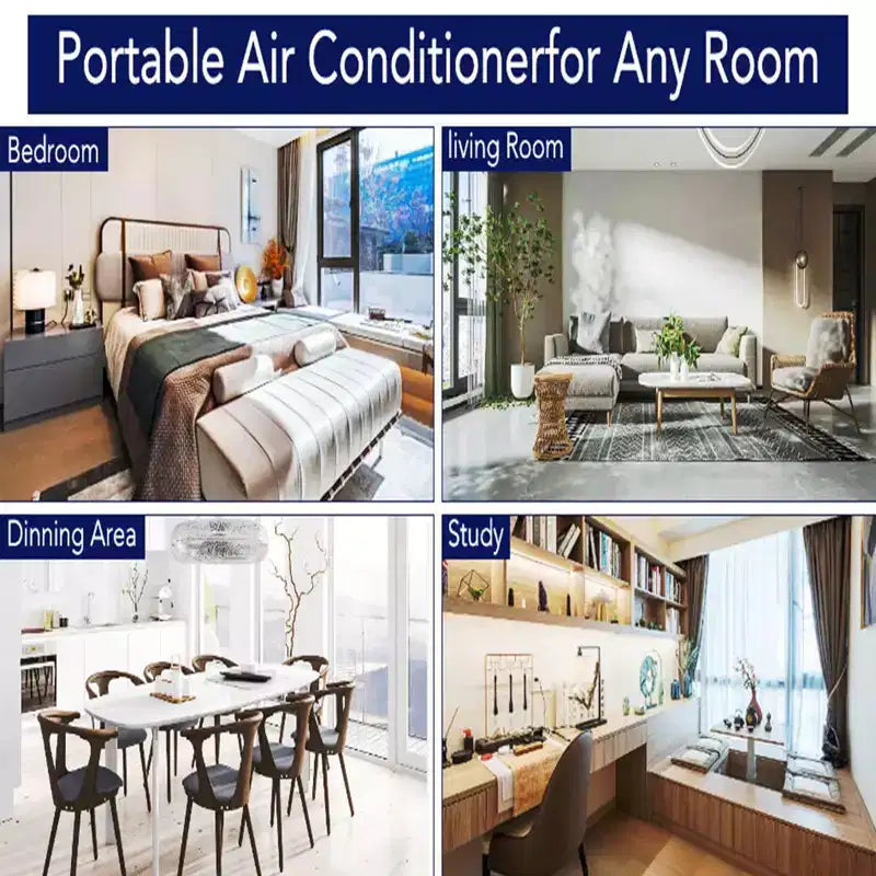 Aire Acondicionado, Aire Acondicionado Portátil de 12000 BTU con Modos de Deshumidificador y Ventilador, Enfría Habitaciones de hasta 65 m², Unidad de Aire Acondicionado de Suelo para Habitaciones