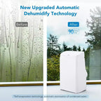 Aires acondicionados portátiles de 14000 BTU con control remoto, unidad de aire acondicionado portátil 3 en 1, enfría habitaciones de hasta 70 m², modo inteligente/reposo, 3 velocidades