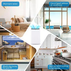 Aires acondicionados portátiles de 14000 BTU con control remoto, unidad de aire acondicionado portátil 3 en 1, enfría habitaciones de hasta 70 m², modo inteligente/reposo, 3 velocidades