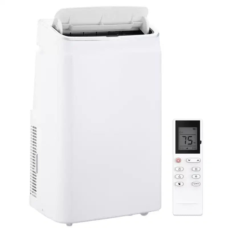 Aires acondicionados portátiles de 14000 BTU con control remoto, unidad de aire acondicionado portátil 3 en 1, enfría habitaciones de hasta 70 m², modo inteligente/reposo, 3 velocidades