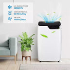 Aires acondicionados portátiles de 12,000 BTU enfrían hasta 51 m², 3 modos, unidad de aire acondicionado portátil con función de deshumidificador y ventilador con control remoto