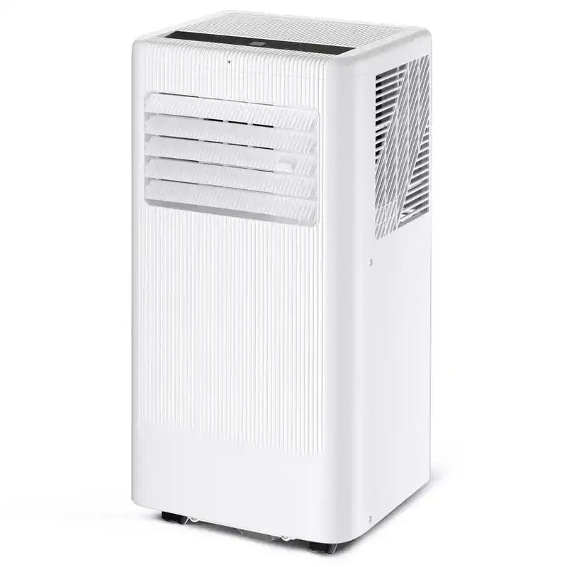 Aire acondicionado móvil de 8000 BTU, unidad de CA 3 en 1 con giro de 360 grados, enfría rápido 39 m², modo de suspensión, deshumidificador integrado, modo ventilador