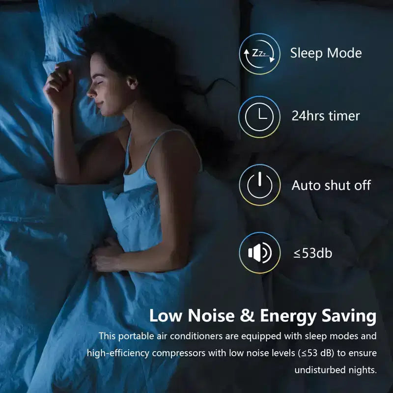 Aires acondicionados portátiles de 14.000 BTU, cobertura de 70 m², función 4 en 1, motor doble con deshumidificador y control remoto, ideal para habitaciones grandes y caravanas