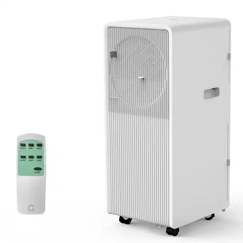 Aire Acondicionado Portátil sin Drenaje de 14,000 BTU para Interiores, Unidad de CA 3 en 1 para Dormitorios de 225-300 pies cuadrados, Deshumidificador, Ventilador, Modo Suspendido, Temporizador de 24 Horas