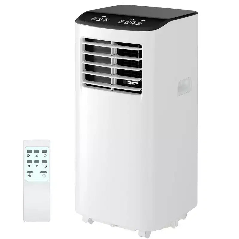 Acondicionador de aire TROPOW, unidad 3 en 1 de 8000 BTU con modo ventilador, control remoto y diseño sin ventilación, aire acondicionado portátil para habitaciones.