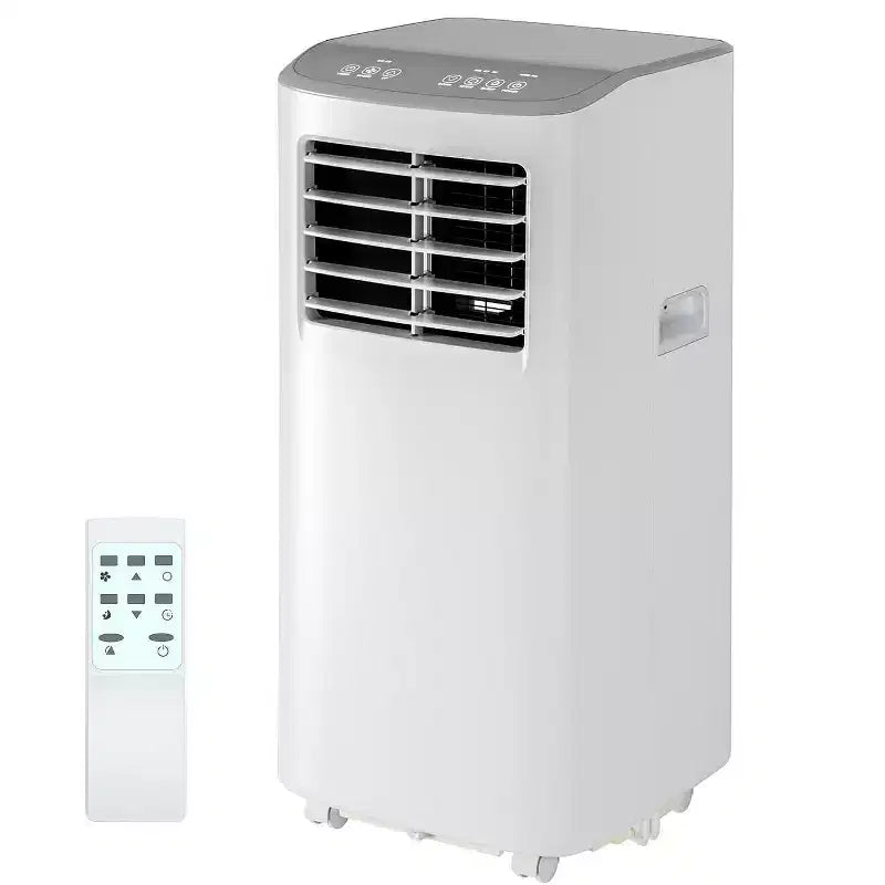 Acondicionador de aire TROPOW, unidad 3 en 1 de 8000 BTU con modo ventilador, control remoto y diseño sin ventilación, aire acondicionado portátil para habitaciones.