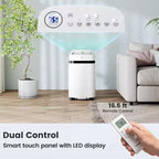 Aire Acondicionado Portátil Costway de 12000 BTU con Ventilador y Deshumidificador, Modo Noche, Temporizador de 24H