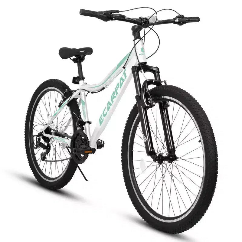 Bicicleta de montaña Zeus y Ruta 26 con cambio de 21 velocidades, suspensión delantera, freno en V, cuadro de acero al carbono para adolescentes y mujeres