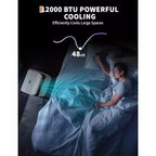 Aire Acondicionado Portátil Acekool de 12,000 BTU - 3 en 1 Refrigeración, Deshumidificador y Ventilador para Habitaciones de hasta 51 m², Pantalla LED, Control Remoto