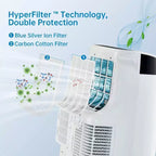 Aire Acondicionado Portátil Acekool de 12,000 BTU - 3 en 1 Refrigeración, Deshumidificador y Ventilador para Habitaciones de hasta 51 m², Pantalla LED, Control Remoto