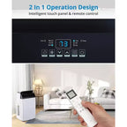 Aire Acondicionado Portátil Acekool de 12,000 BTU - 3 en 1 Refrigeración, Deshumidificador y Ventilador para Habitaciones de hasta 51 m², Pantalla LED, Control Remoto