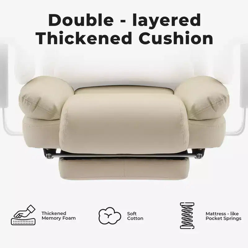 Silla de oficina de cuero sintético con soporte lumbar y respaldo alto, silla de escritorio ergonómica con reposacabezas elevable