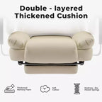 Silla de oficina de cuero sintético con soporte lumbar y respaldo alto, silla de escritorio ergonómica con reposacabezas elevable