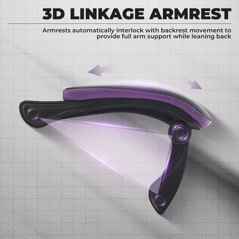 Silla de gaming, silla ergonómica de ordenador con reposapiés y soporte lumbar de masaje, silla de videojuego giratoria y regulable en altura