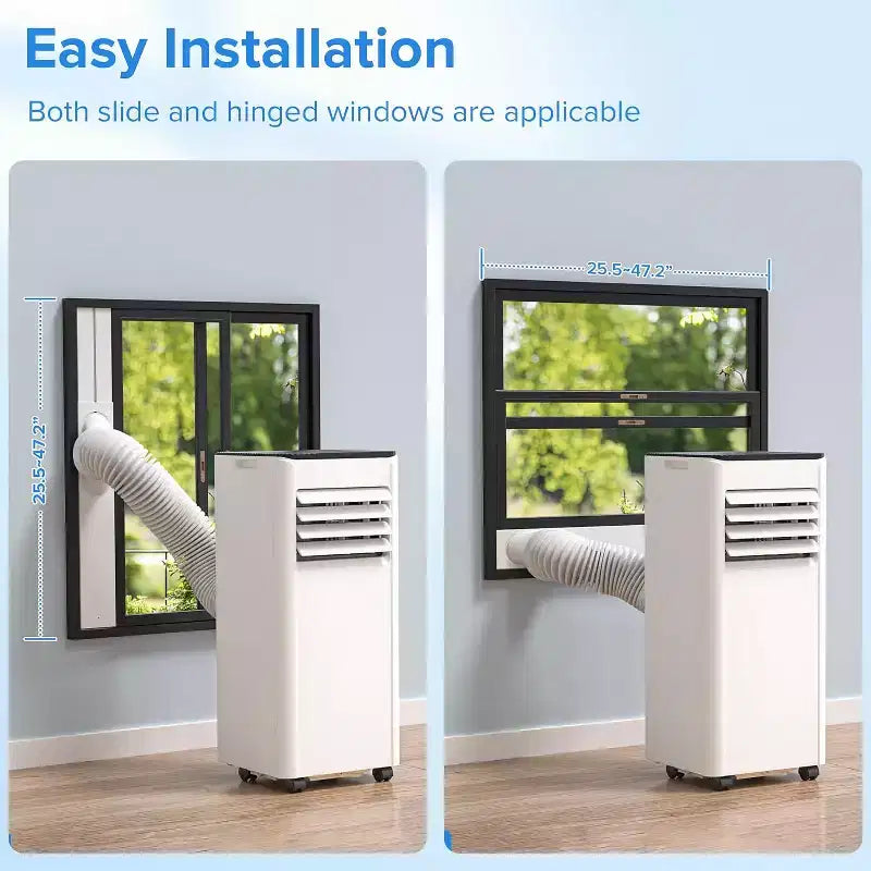 Aires acondicionados portátiles ZAFRO, hasta 450 pies cuadrados, unidad de aire acondicionado 4 en 1 con enfriamiento rápido/eficiencia energética/control remoto/temporizador de 24 horas