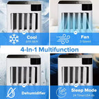 Aires Acondicionados Portátiles ZAFRO, Unidad de Aire Acondicionado Portátil con Modos Frío, Ventilador y Deshumidificación/Enfriamiento Rápido/Eficiencia Energética/Control Remoto