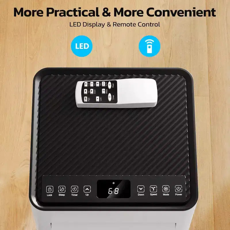 Aire Acondicionado Portátil ZAFRO, Unidad de CA Portátil de 4 Modos con Enfriamiento Rápido/Eficiencia Energética/Control Remoto/Temporizador de 24 Horas para Dormitorio
