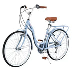Bicicleta de dama Zeus & Ruta de 24 pulgadas con 7 velocidades y cuadro de acero